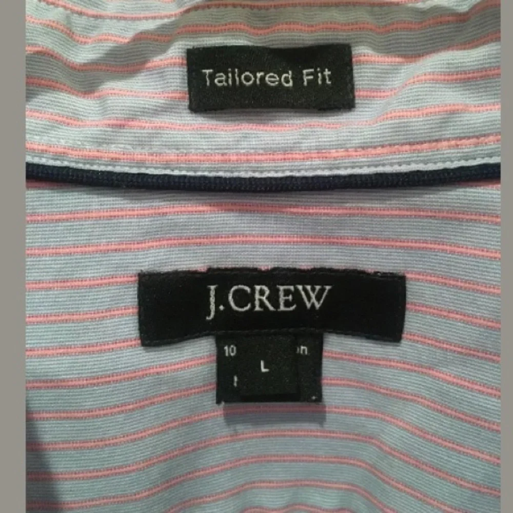 J. Crew Mens Tailored Fit Long‎ Sleeve Shirt Large